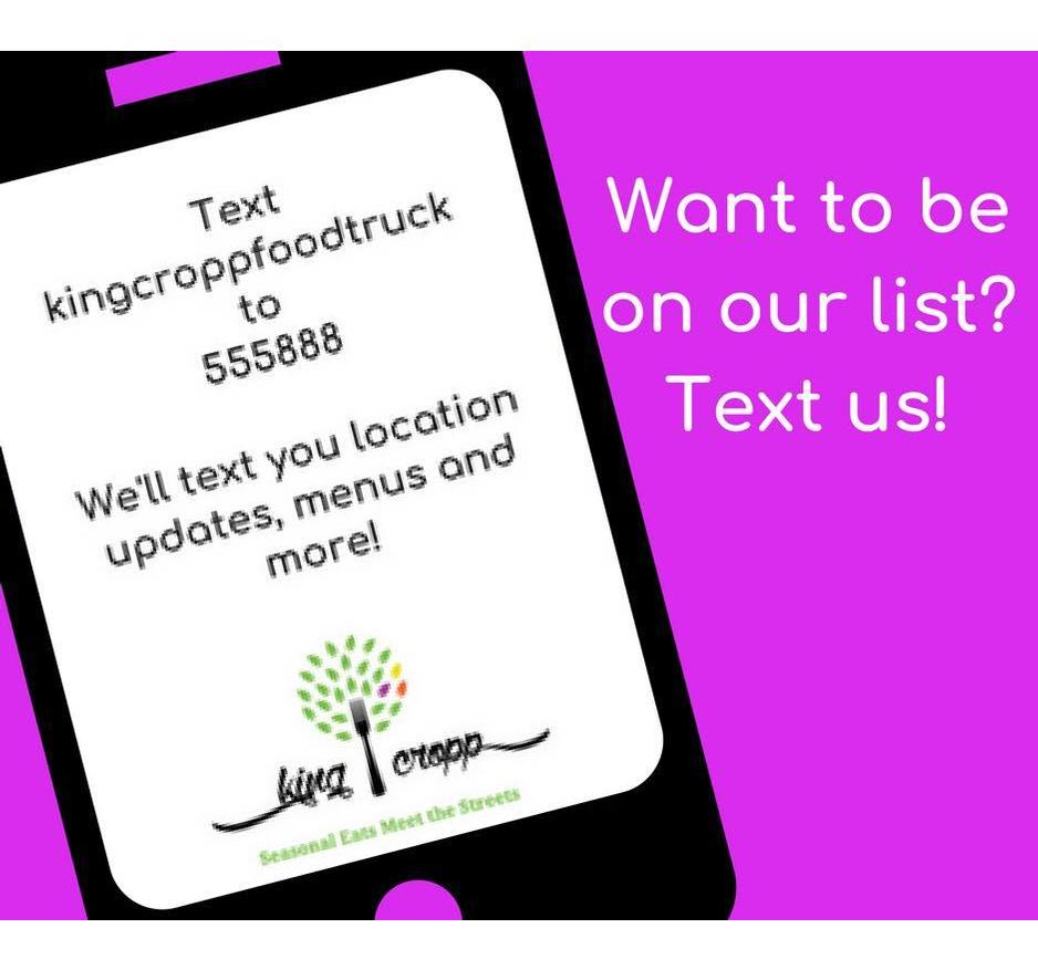 We want to make it easy for you to find us! Text k