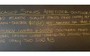 We may be out of Beef Stroganoff but we do have some new specials for you tonight until 7pm