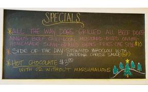 Bring in your weekend with our All The Way Dogs for your December 18th lunch special