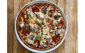 April 23rd LUNCH ONLY-House Pie-Angus Beef-Pepperoni-Sweet Peppers-Purple Onion-Mozzarella ...