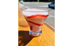 It's perfect patio weather for our new Razzle Dazzle-tini- which is a white chocolate and black ...
