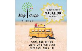 Everybody needs a vacation and this King Cropp team will be hitting the road July 1-10 for a ...