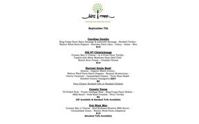 We've updated our menu for this evening at Ballad Brewing - including adding more smoked tofu ...