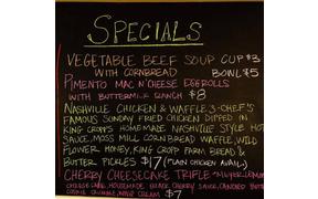 Here are this evening Featured specials