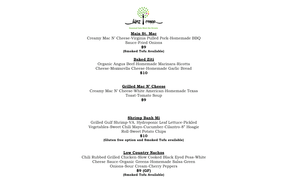 We have a couple new menu items for your lunch Thursday, January 10th 11am-2pm