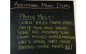 Come see us for lunch today! Chef has a Patty Melt special you won't want to miss