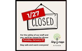 Still working on getting our parking lot cleared and staff making it in safely