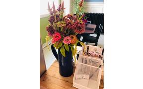 We would like to thank our friends at Hummingbird Flower Farm for their fresh flower delivery ...