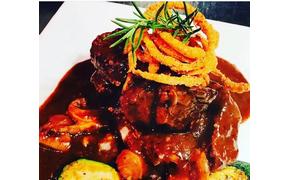 Beef Cabernet-Slow Cooked Angus Beef Tips- Herb Cabernet Sauce-Yukon Gold Smashed ...