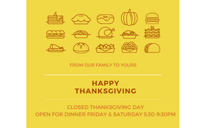 Save that turkey for sandwiches and join us at King Cropp Friday & Saturday night for dinner ...