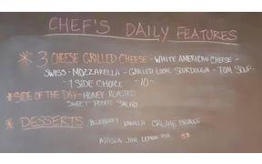 It's starting to rain outside so come join us 11am-2pm for a 3-cheese Grilled Cheese