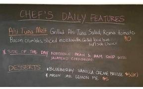 A picture of our lunch special was posted earlier but here are the details and extras
