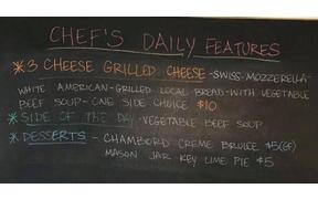 Need a suggestion for rainy day lunch? King Cropp has a 3 Cheese Grilled Cheese available 11am-2pm