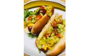 In honor of our windy day we present Windy City Hot Dogs