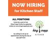 We need YOU to be a part of King Cropp Team! Now hiring for all positions in the kitchen