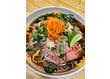 New special for dinner- Beef Noodle Bowl-Shaved Rib-eye-Rice Noodle-Peppers-Cilantro-Green ...